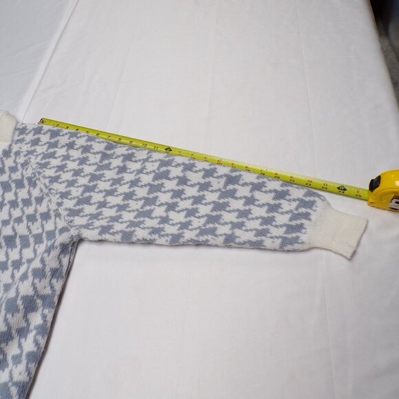 LADIES HOUNDSTOOTHE GREY & WHITE SWEATER - Picture 6 of 8